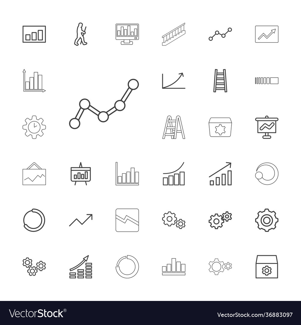 Progress icons Royalty Free Vector Image - VectorStock