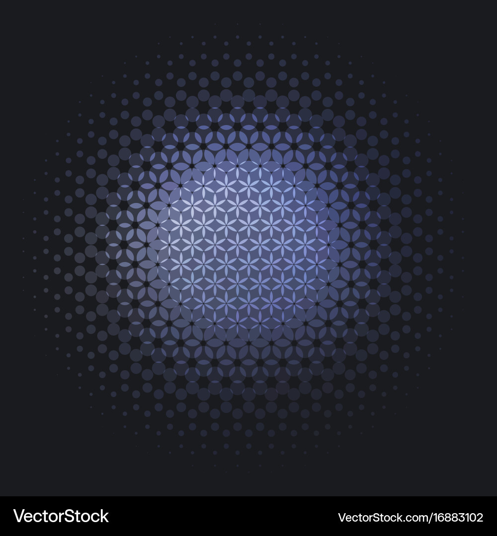 Abstract red blue design round elements Royalty Free Vector