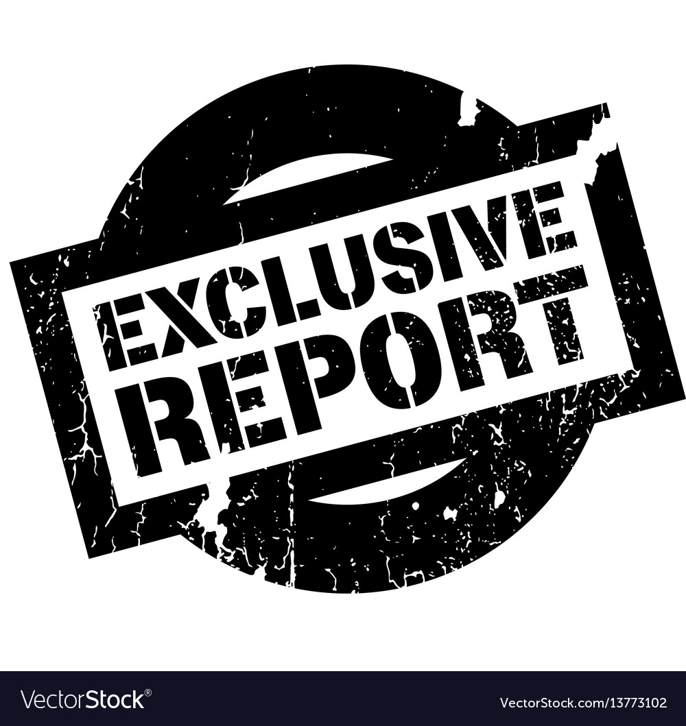 Exclusive report rubber stamp Royalty Free Vector Image(03)