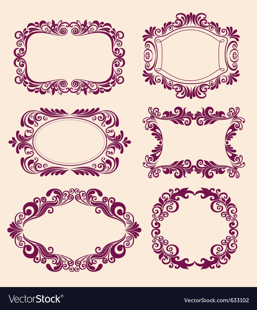 Floral pattern border