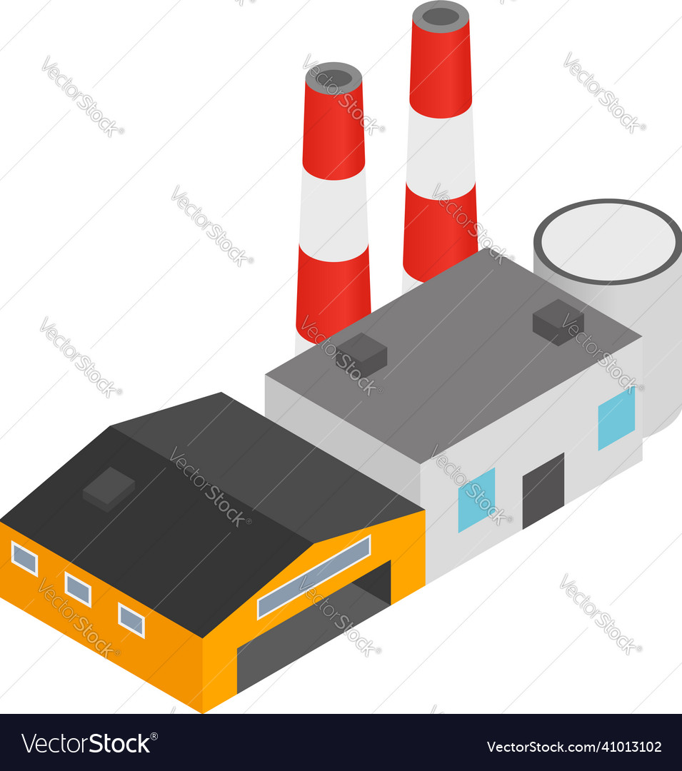 Industrial infrastructure icon isometric Vector Image