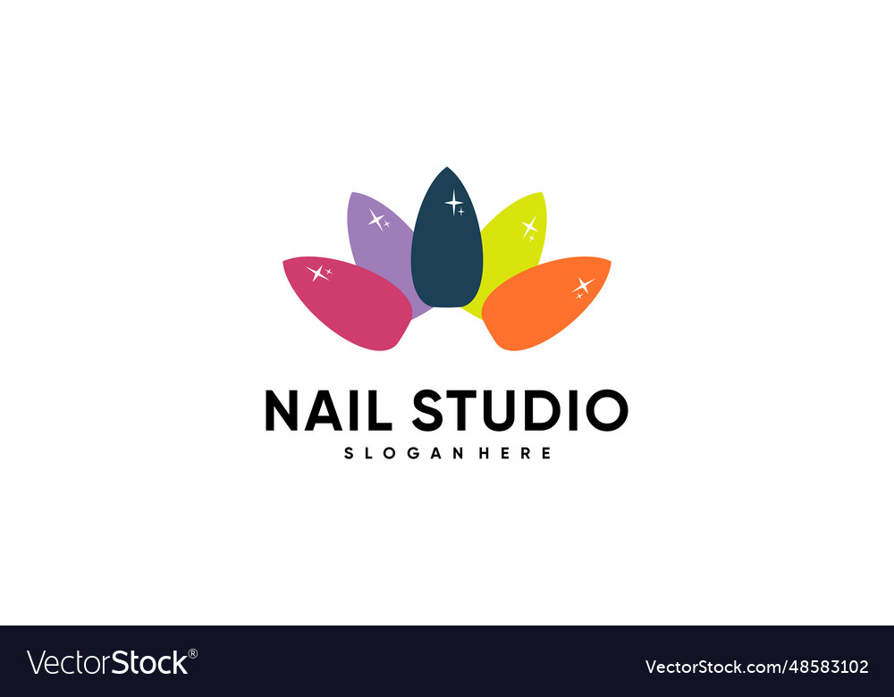 Nagelstudio Logo Design mit Stil und kreativ