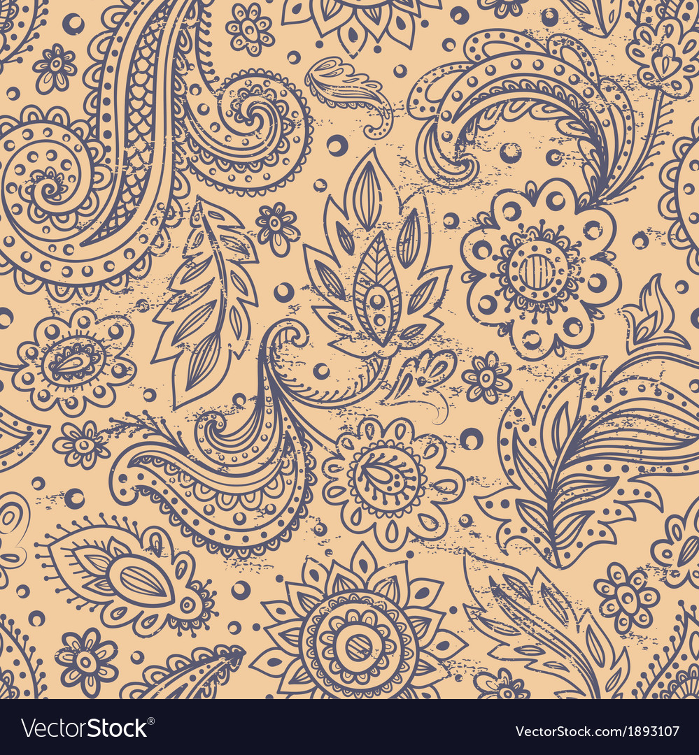 Beautiful floral seamless Royalty Free Vector Image