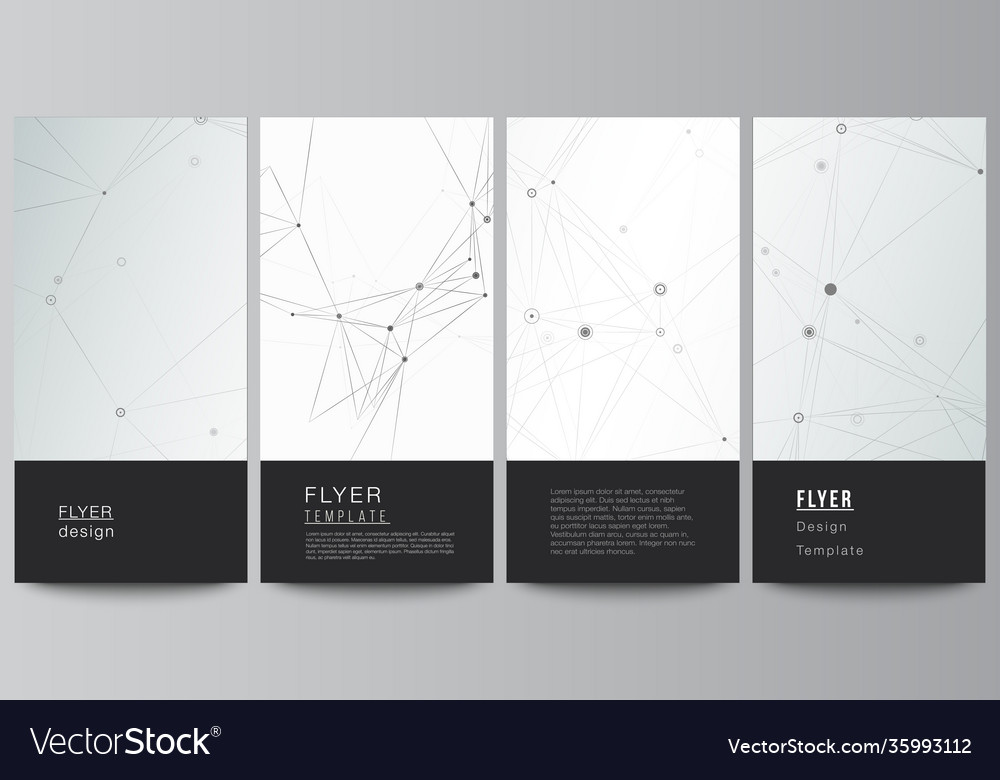 Layout flyer banner design templates Royalty Free Vector