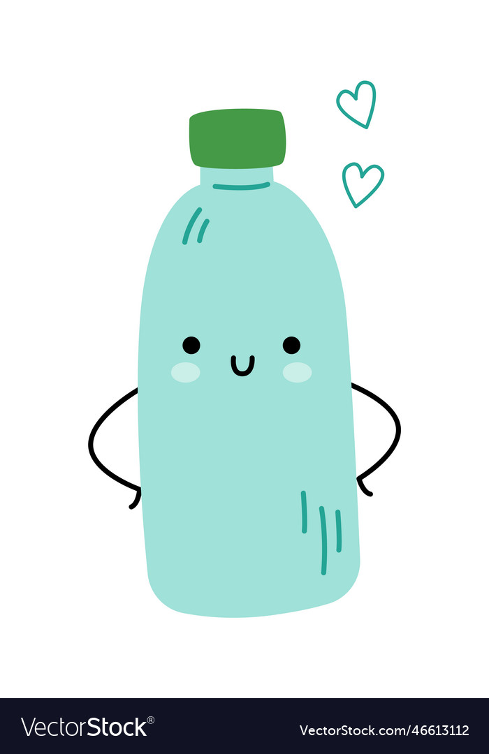 Plastic bottle character