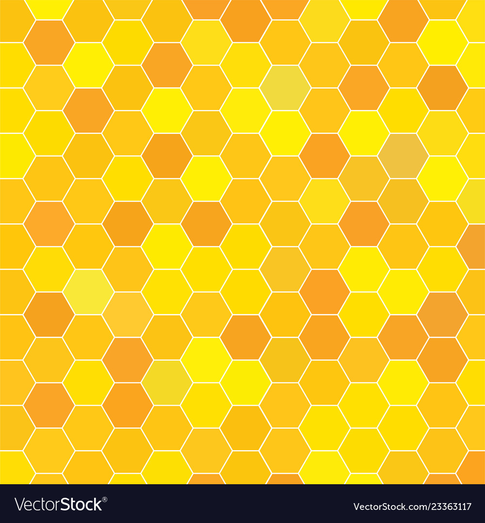 Abstract honeycomb pattern geometric background Vector Image