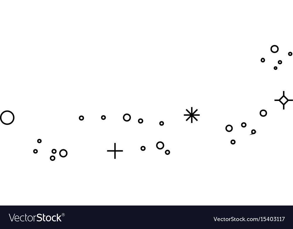 Abstract symbol dots and crosses