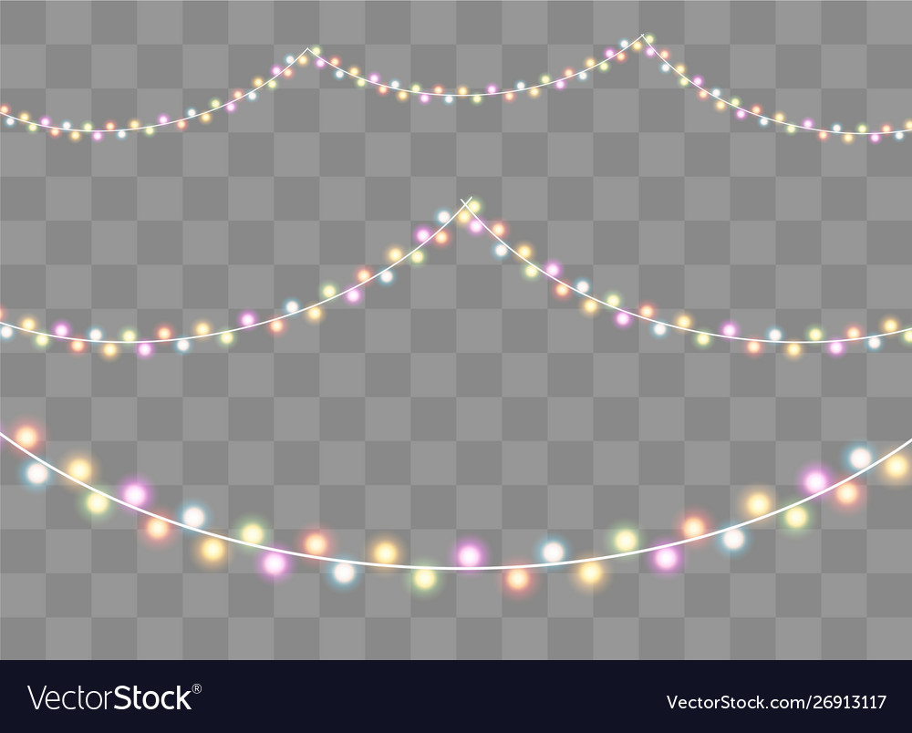 Christmas lights effect Royalty Free Vector Image