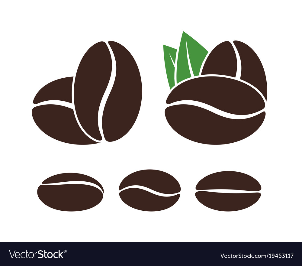 Coffee bean vector ai