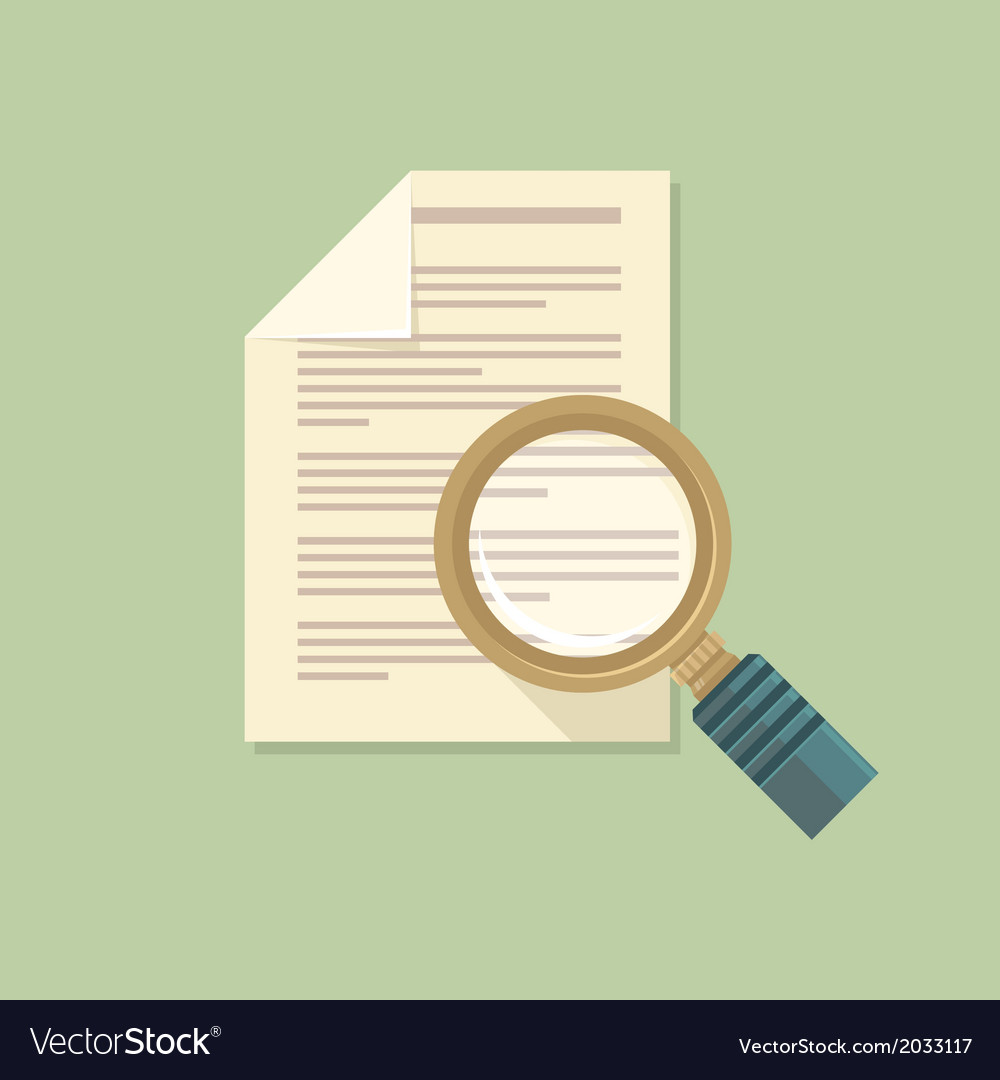 Document analytics Royalty Free Vector Image - VectorStock