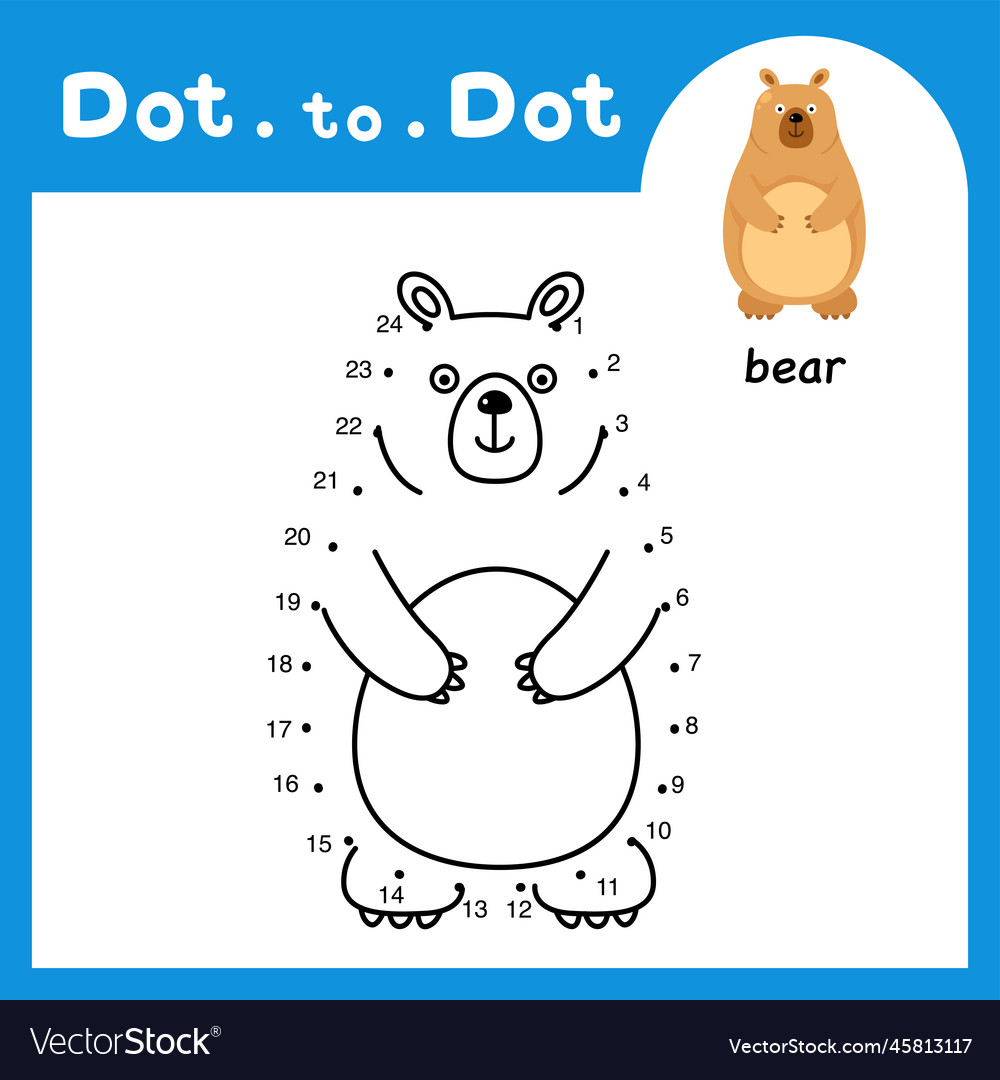 Dot to educational game and coloring book