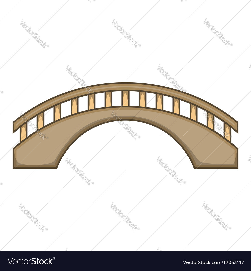 Download Round bridge icon cartoon style Royalty Free Vector Image