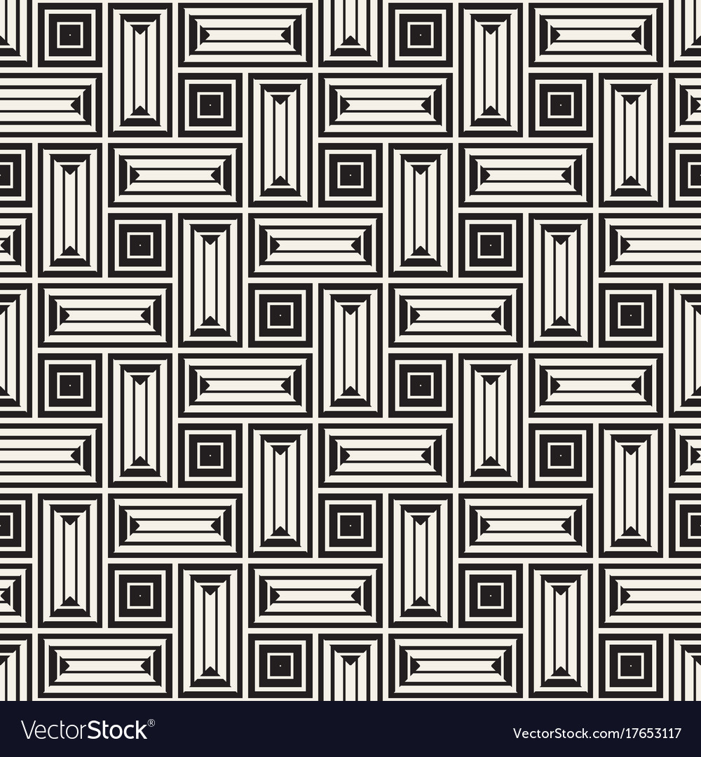 Seamless black and white lines pattern Royalty Free Vector