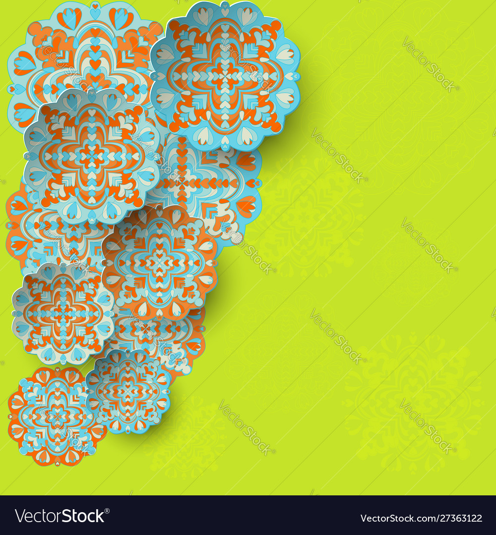 Beautiful holiday greeting card design Royalty Free Vector