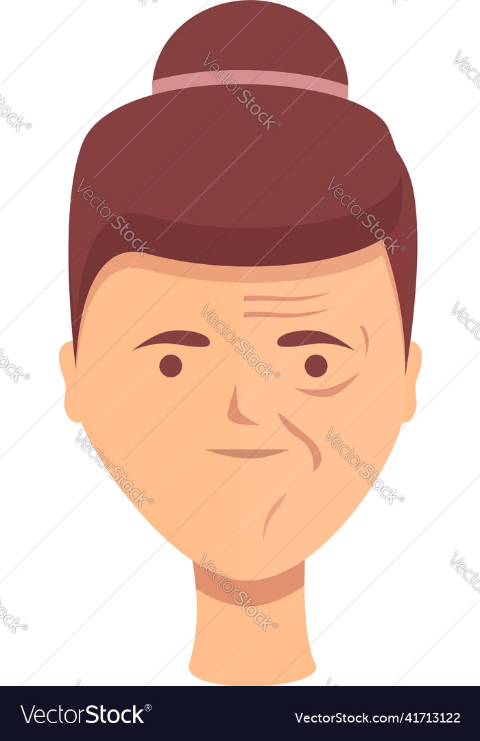 Facial treatment icon cartoon anti-aging Vector Image