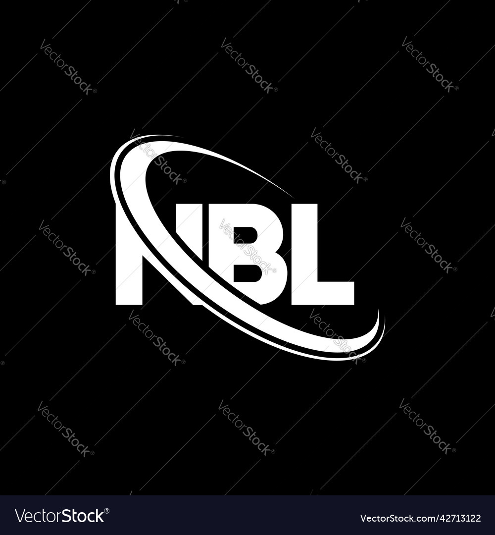 Nbl logo letter design Royalty Free Vector Image