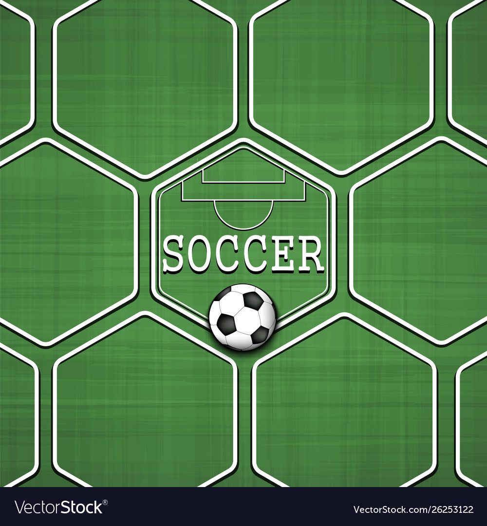 Soccer Background Design Template Royalty Free Vector Image