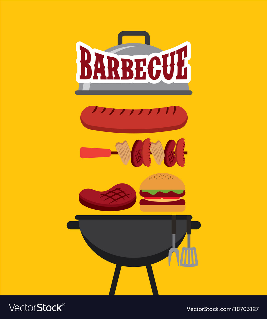 Barbecue celebration concept icons Royalty Free Vector Image