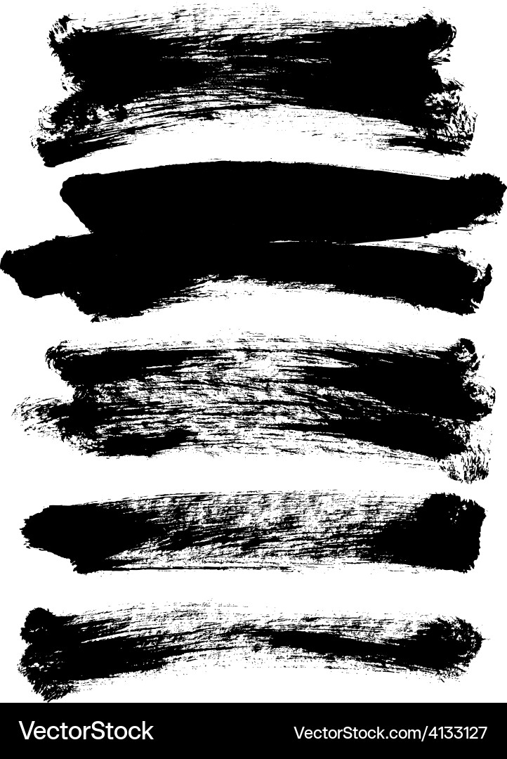 Brush Strokes Royalty Free Vector Image - VectorStock