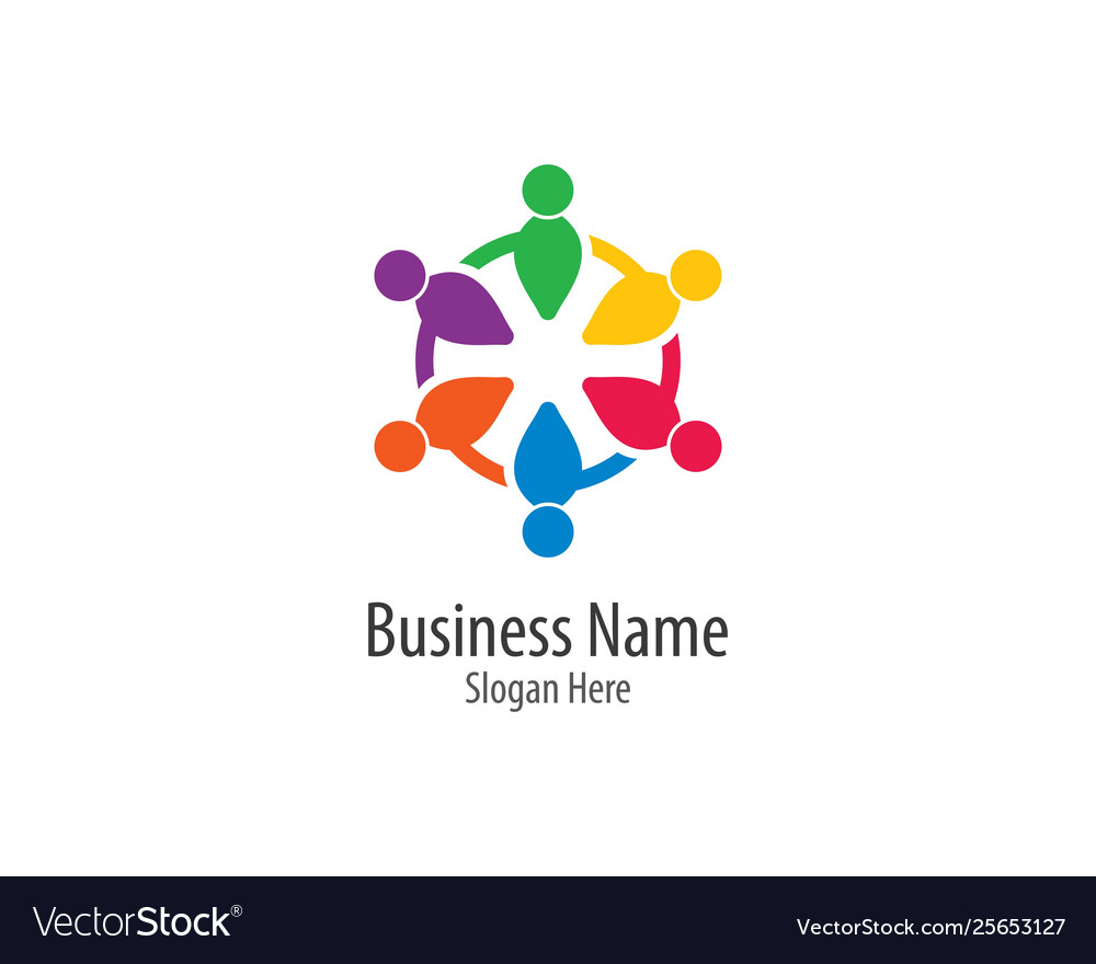 Community logo icon Royalty Free Vector Image - VectorStock