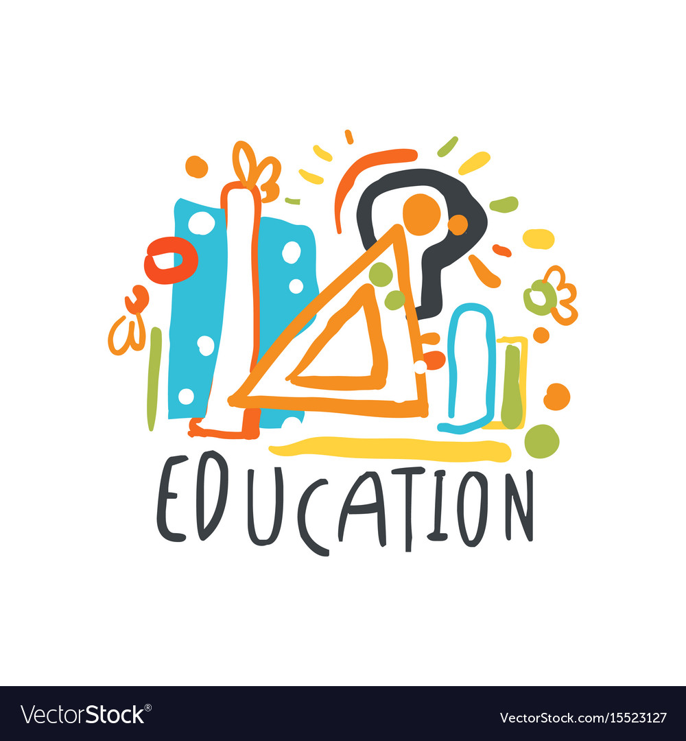 Education back to school logo graphic template Vector Image