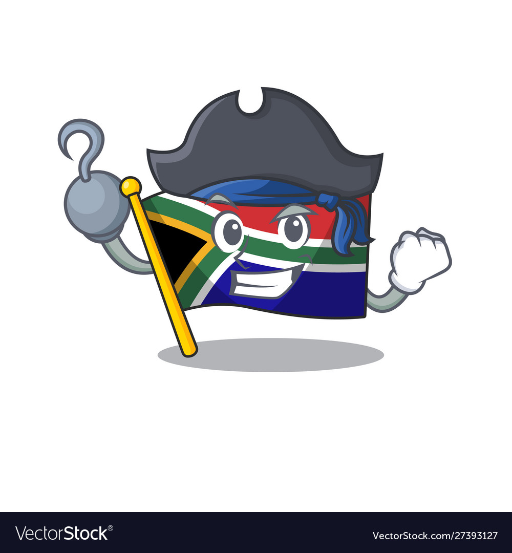 Pirate flag south africa on a character