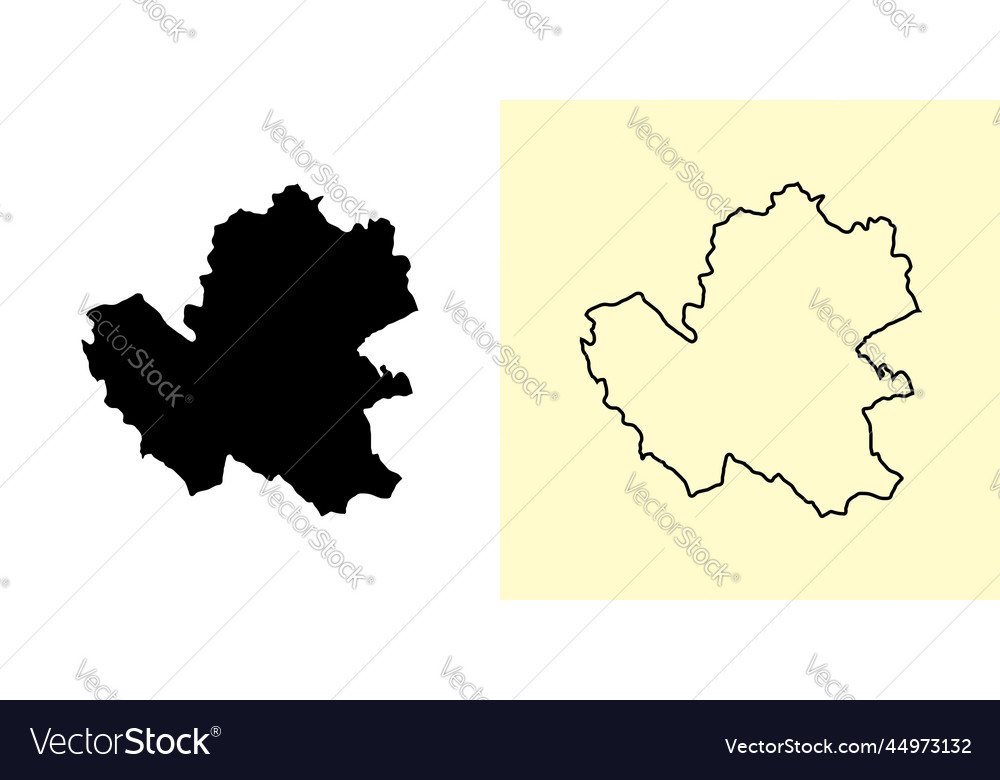 Jugovzhodna slovenija map slovenia europe filled Vector Image