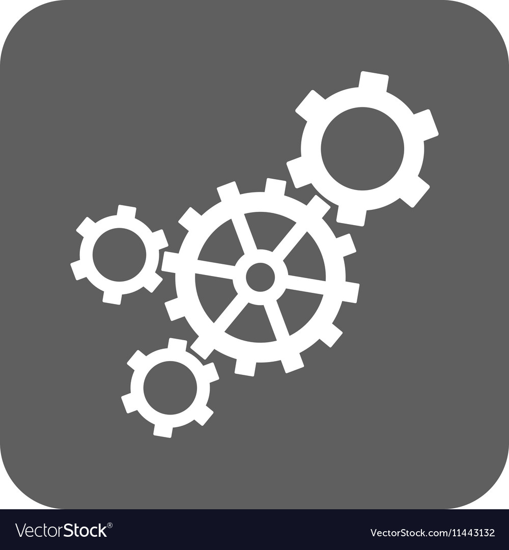 Mechanism flat squared icon