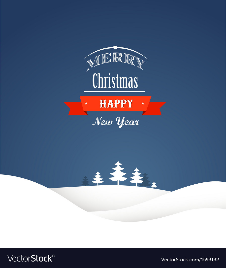 Vintage xmas greeting card and background Vector Image