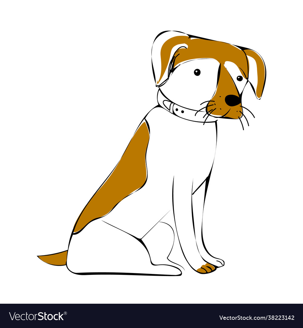 Sad Dog Royalty Free Vector Image - Vectorstock