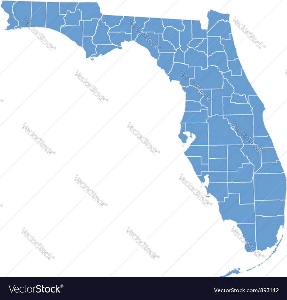 Florida State Map With Counties