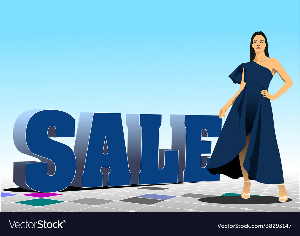 3d sale image with images young girl