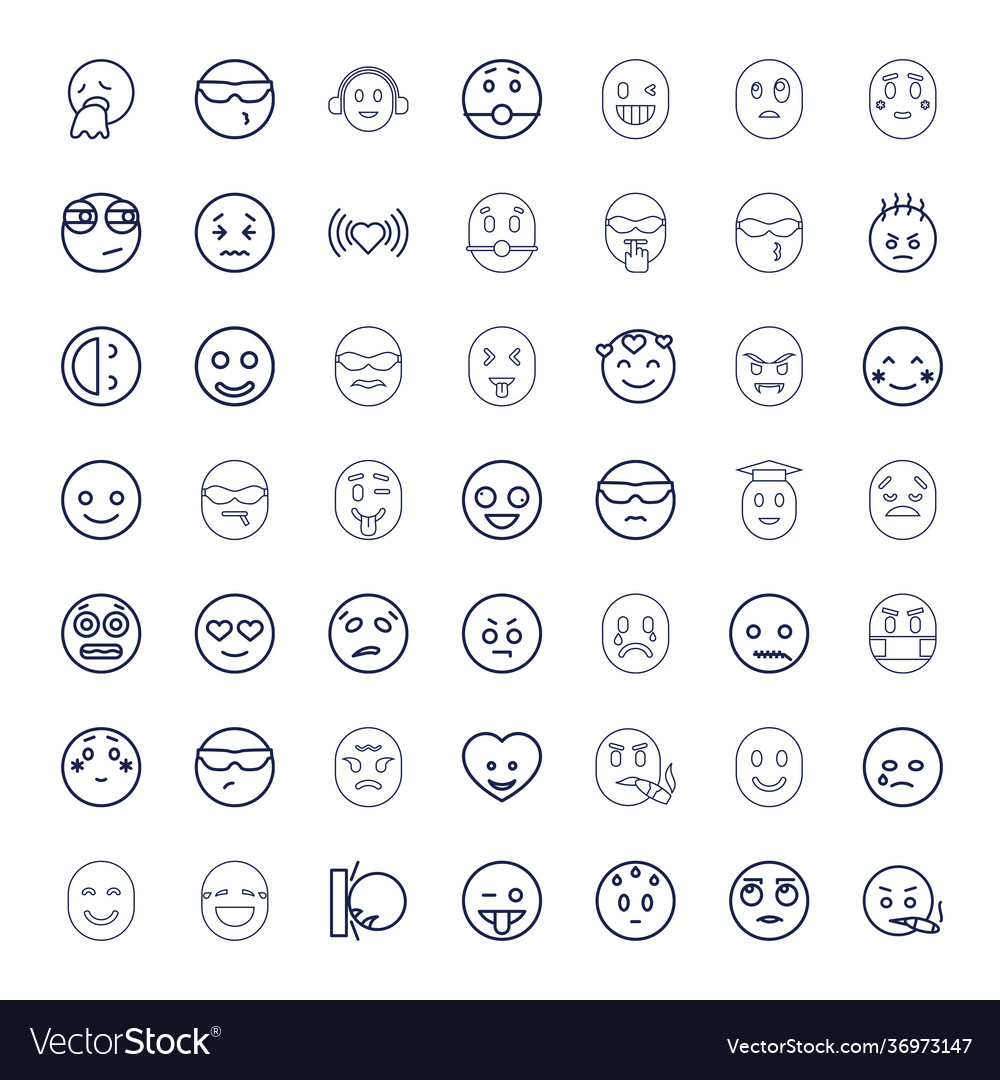 49 emotion icons