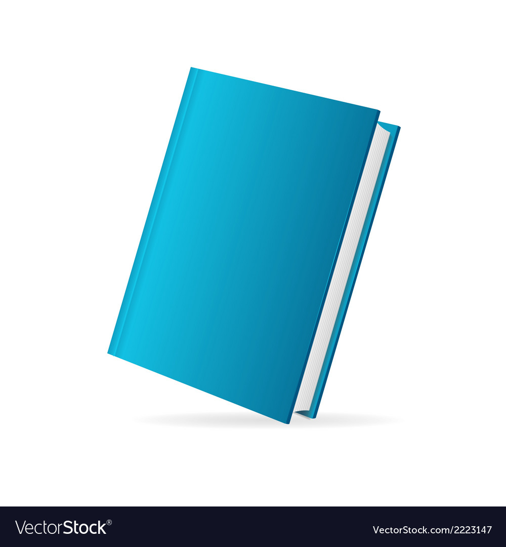 book cover blue perspective royalty free vector image