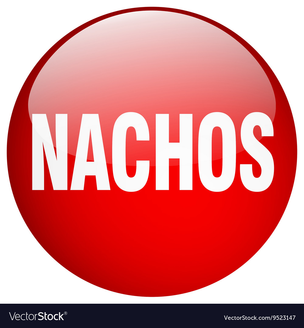 Nachos red round gel isolated push button Vector Image