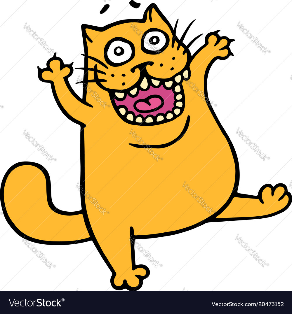 Premium Vector  Cute cat angry cartoon icon illustration.