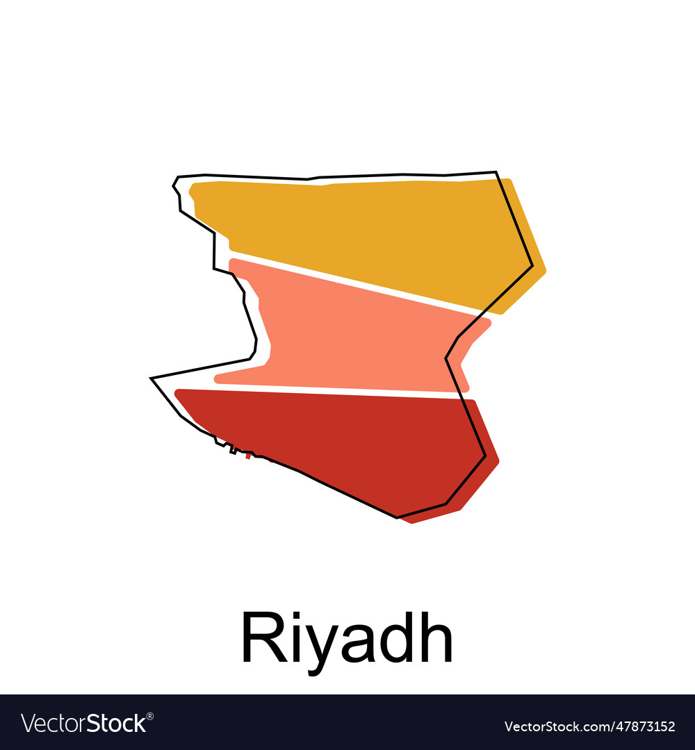 Map of riyadh design template world