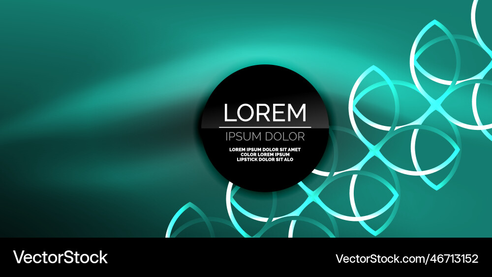 Neon lines and waves abstract background techno Vector Image