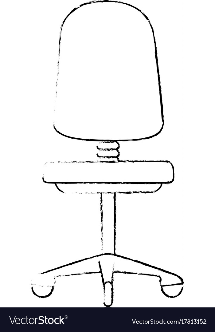 Office chair isolated icon