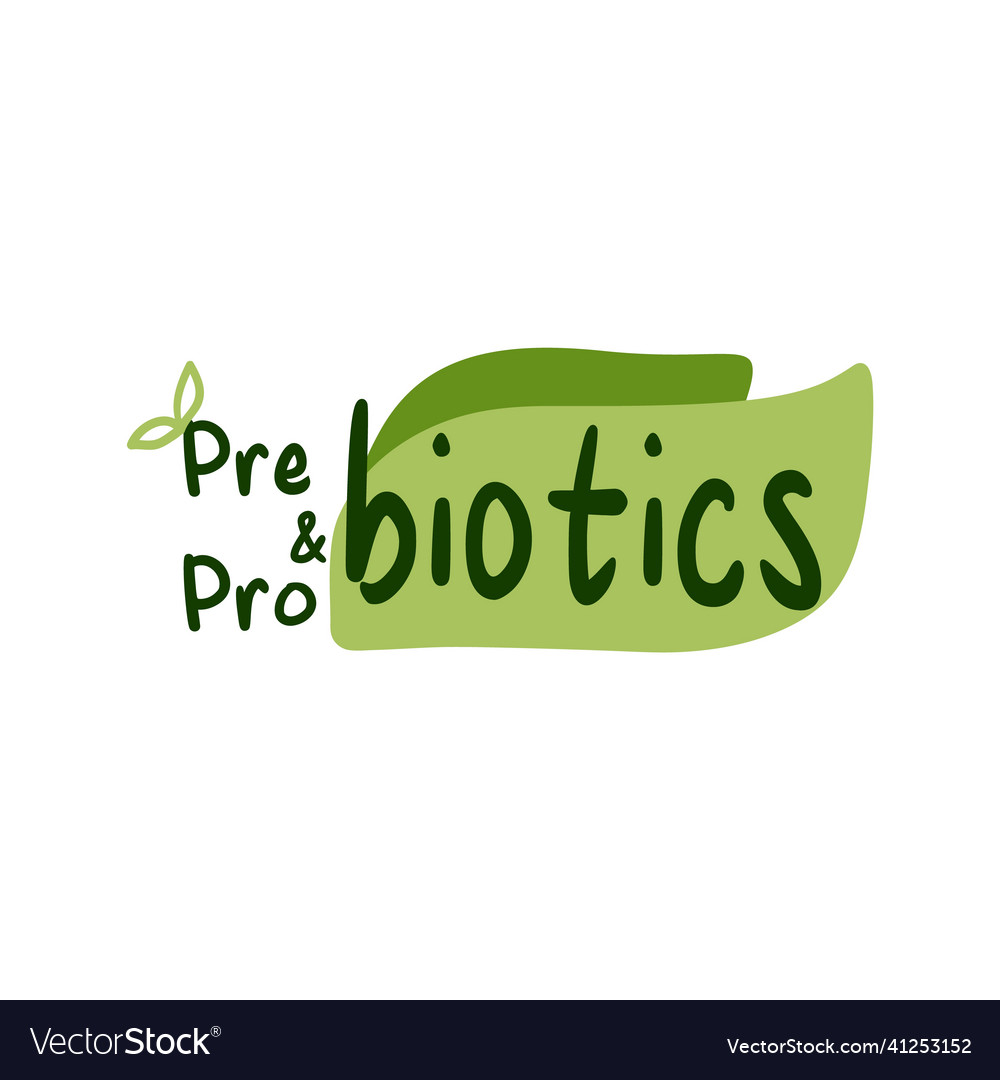 Präbiotische und probiotische Qualität Produktlabel