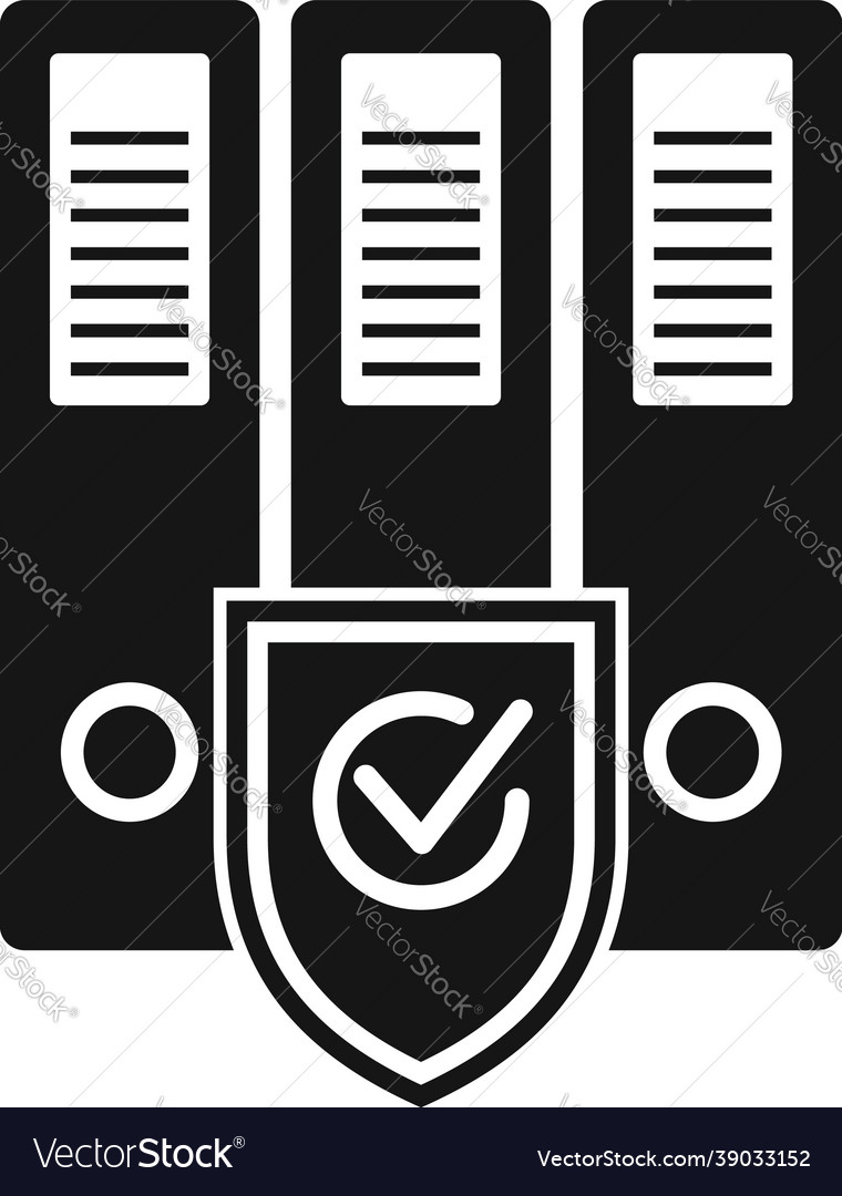 Safety folders icon simple file folder Royalty Free Vector