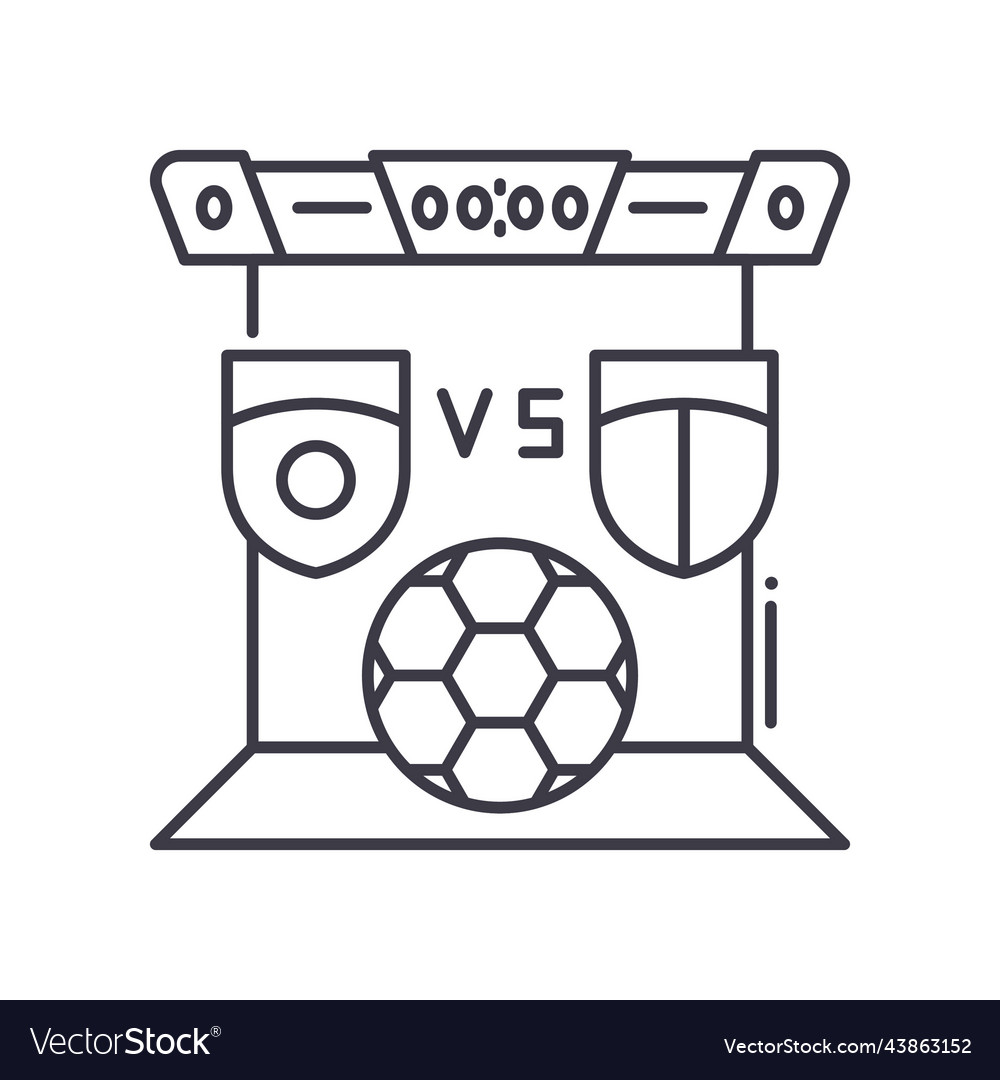 Score line icon outline symbol