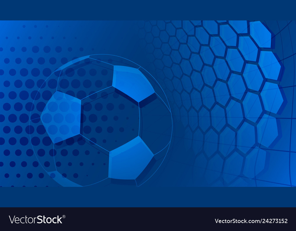 Soccer background in light blue colors