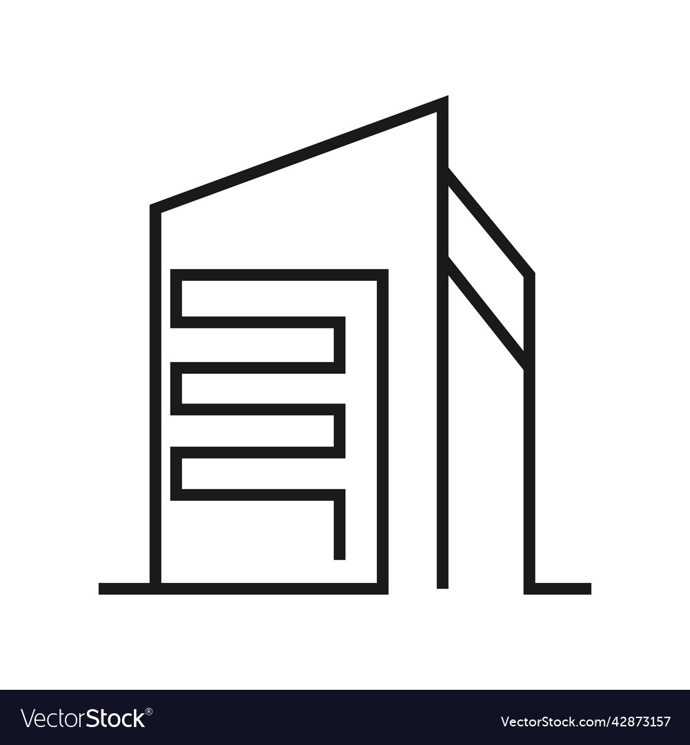 Building icon business architecture symbol city Vector Image