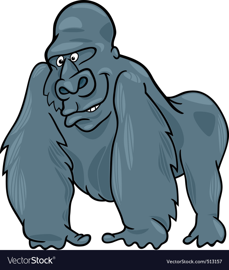 Gorilla Royalty Free Vector Image - VectorStock