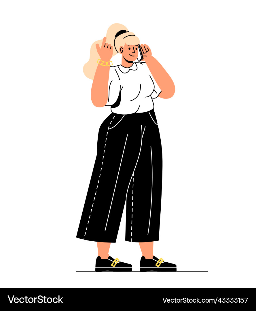 Model woman for animation Royalty Free Vector Image