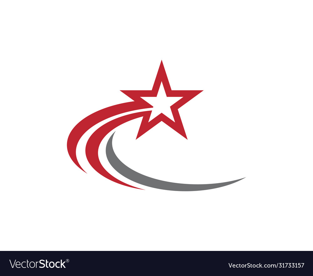 Star logo template icon Royalty Free Vector Image