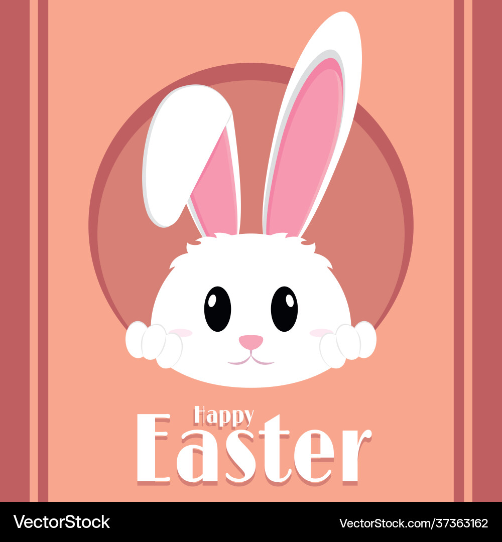 Happy easter poster Royalty Free Vector Image - VectorStock