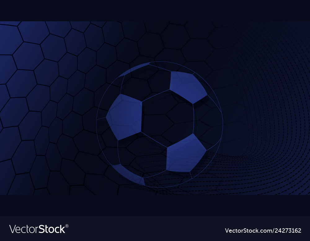 Soccer background in blue colors Royalty Free Vector Image