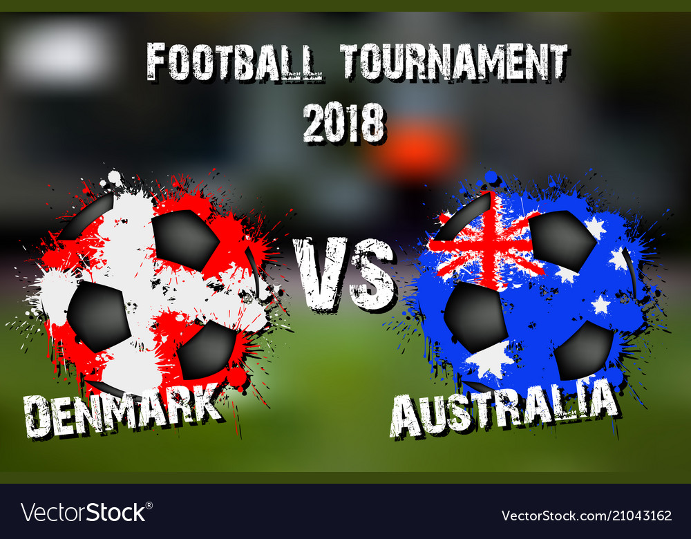 Soccer gamedenmark vs australia